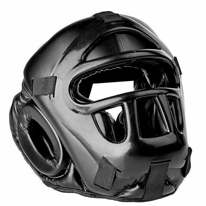 Head Guard with Face Mask front view