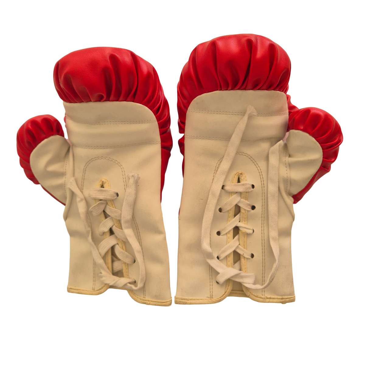 11oz Boxing Gloves Bottom View – Lace-Up Design