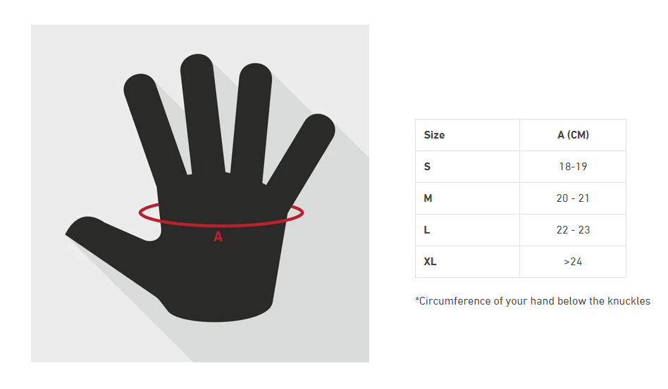 MMA Gloves Sizing Chart – SMAI